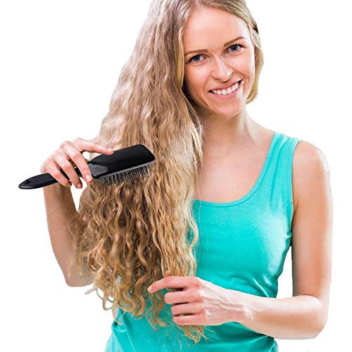 Men's Black Hair Brush for Curly Coily Hair Daily Use - Image 7