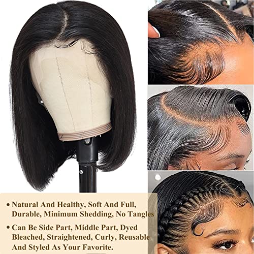 Black Human Hair Bob Wig - Image 5