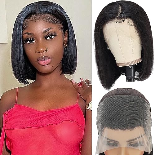Black Human Hair Bob Wig