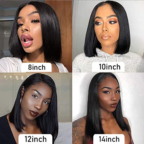 Hairspray 14 Inch Black Human Hair Wig Natural Look Comfortable Everyday Wear - Image 9
