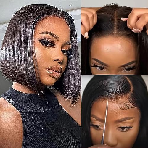 Hairspray 14 Inch Black Human Hair Wig Natural Look Comfortable Everyday Wear - Image 2