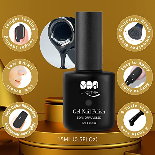 Black Jelly Nail Polish 15ml Dark Glossy Finish for Stunning, Smooth Nails - Image 9