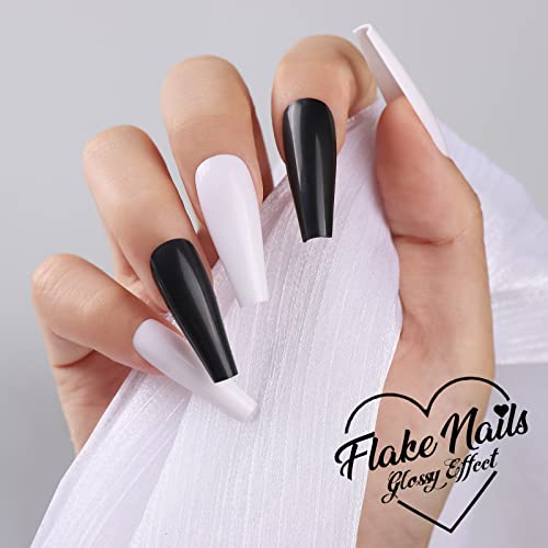 Black Lace Acrylic Nails - Image 5