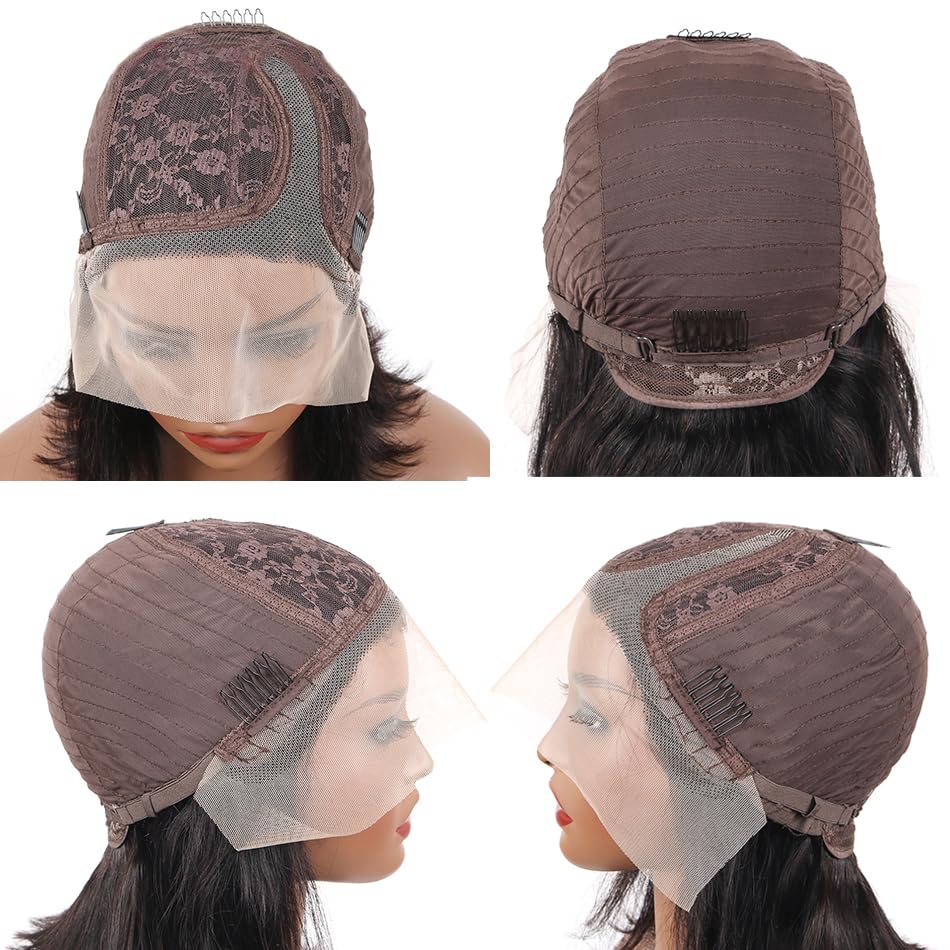 Black Lace Human Hair Wig - Image 5