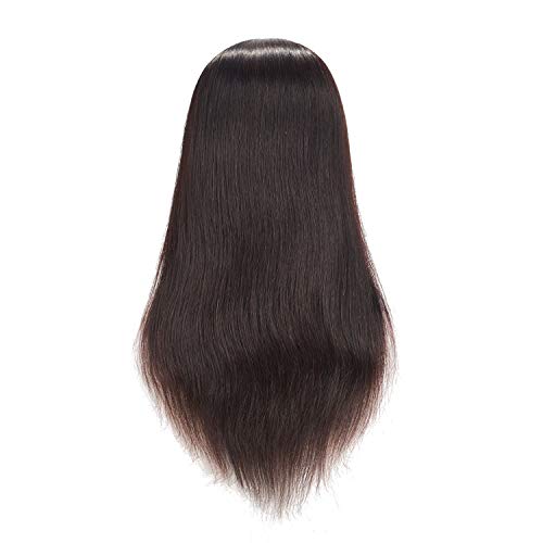 Black Mannequin Head with Human Hair - Image 7