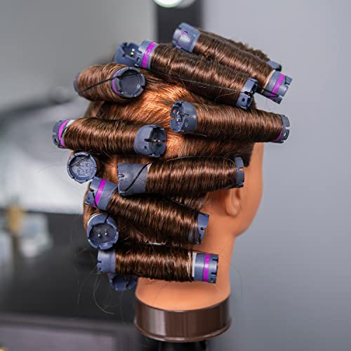Black Mannequin Head with Human Hair - Image 5