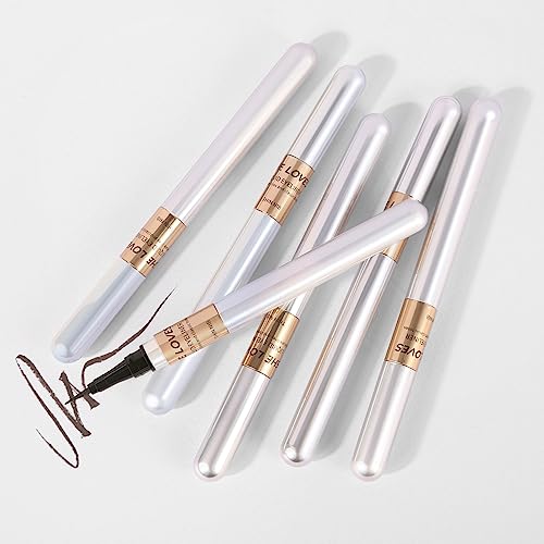 Black Top Eyeliner with Brown Bottom for Smooth Application and Long-Lasting Wear - Image 3