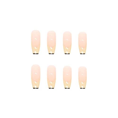?Black & Yellow Acrylic Nails? - Image 6