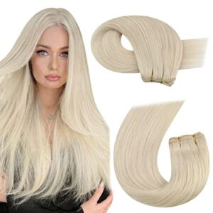 18 Inch Blonde Remy Human Hair Wefts for Seamless Extensions 100% Quality