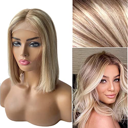 ?Blonde & Brown Human Hair Wig?