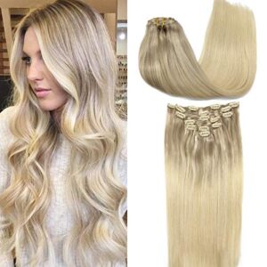 Blonde Clip In Hair Extension