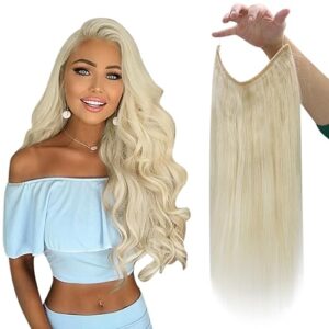 18 Inch Blonde Clip-In Human Hair Extensions for Natural Volume and Length