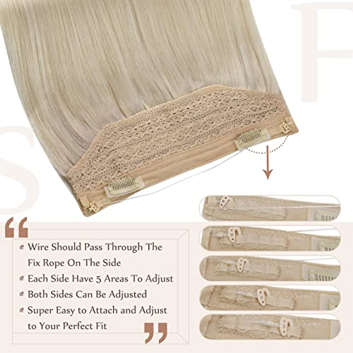 18 Inch Blonde Clip-In Human Hair Extensions for Natural Volume and Length - Image 4