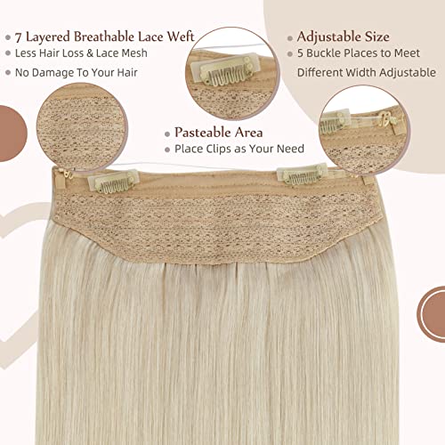 18 Inch Blonde Clip-In Human Hair Extensions for Natural Volume and Length - Image 2