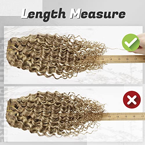 18 Inch Blonde Remy Human Hair Curly Extensions for Natural Volume and Length - Image 5