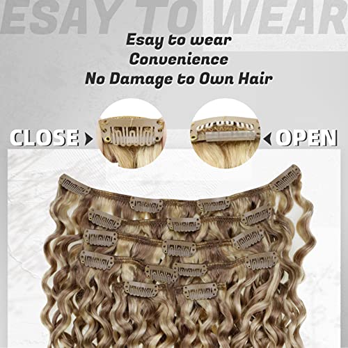 18 Inch Blonde Remy Human Hair Curly Extensions for Natural Volume and Length - Image 3