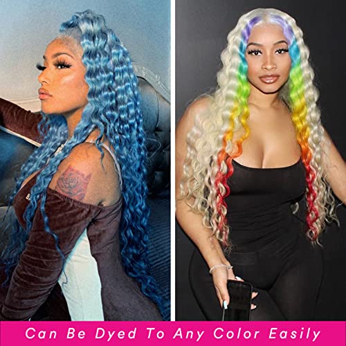 Blonde Curly 13x4 Lace Front Wig 100% Human Hair Comfortable Fit - Image 3