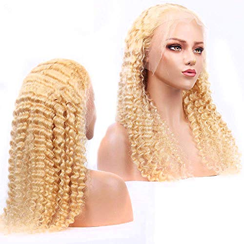 Blonde Curly 13x4 Lace Front Wig 100% Human Hair Comfortable Fit - Image 6
