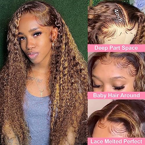 Blonde Curly Human Hair Wig - Image 3