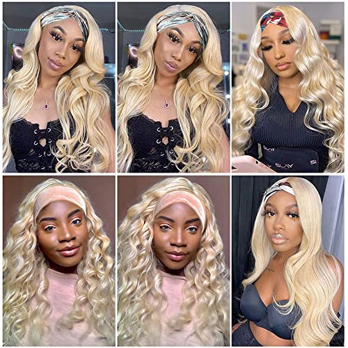 Blonde Headband Human Hair Wig - Image 2