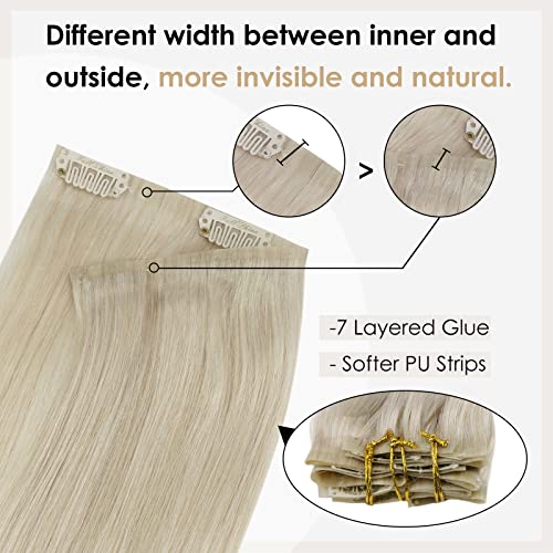 Blonde Human Hair Clip-In Extension - Image 4