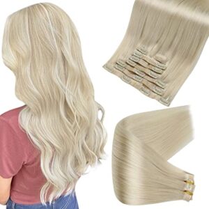 Blonde Human Hair Clip-In Extension