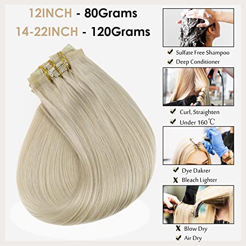 Blonde Human Hair Clip-In Extension - Image 5