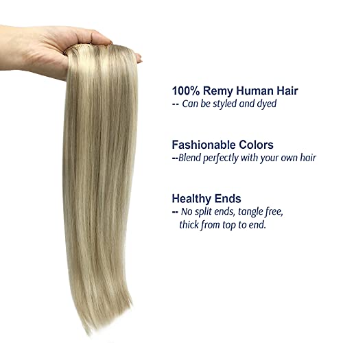 Blonde Human Hair Clip-In Extension - Image 3