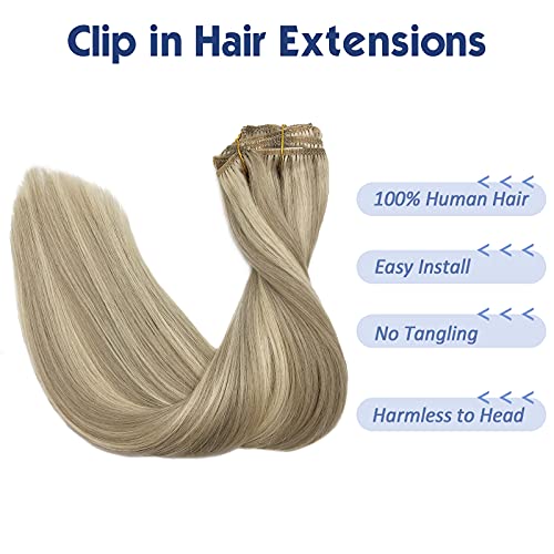 Blonde Human Hair Clip-In Extension - Image 2