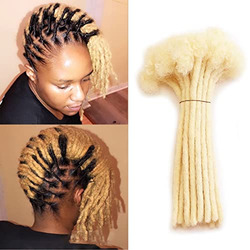 24 Inch Blonde Human Hair Dreadlock Extensions Soft Texture for Natural Look - Image 2