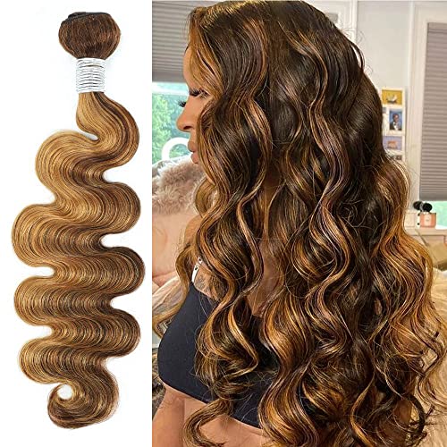18 Inch Blonde 100% Remy Human Hair Weave for Natural Look and Feel