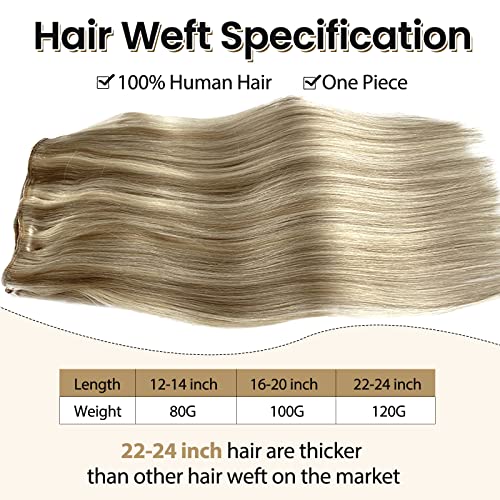18 Inch Blonde Human Hair Weft Extension for Natural Look and Easy Styling - Image 2