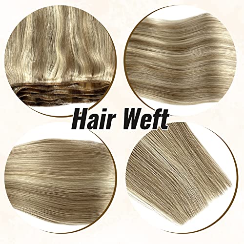 18 Inch Blonde Human Hair Weft Extension for Natural Look and Easy Styling - Image 6