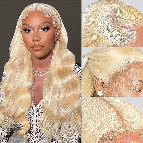 22 Inch Blonde Human Hair Wig, Soft Natural Look, Everyday Wear