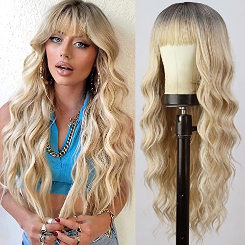 Blonde Wavy Human Hair Wig