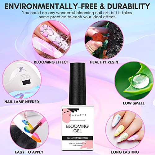 Blooming Effect Gel Nail Art Set 15ml Capacity for Stunning Designs - Image 6