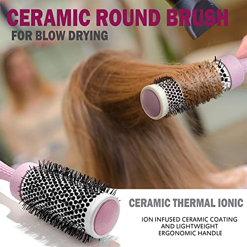 3-in-1 Blow Dry Brush Set with Heat Protection and Ergonomic Grip for Effortless Styling - Image 2