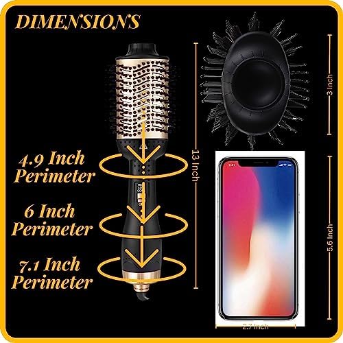 10-in-1 Ceramic Hair Dryer Brush for Salon-Quality Straightening and Silky Smooth Results - Image 2