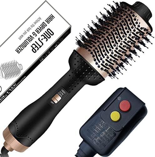 10-in-1 Ceramic Hair Dryer Brush for Salon-Quality Straightening and Silky Smooth Results