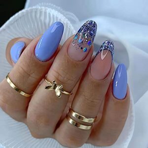 24 Blue Acrylic Summer Nail Designs for a Fresh and Trendy Look