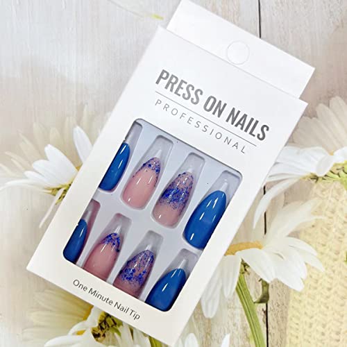 24 Blue Acrylic Summer Nail Designs for a Fresh and Trendy Look - Image 7