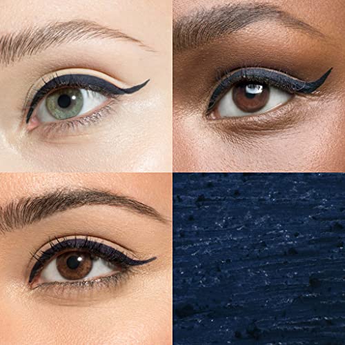 Blue and Black Eyeliner Application Guide for Perfect Eye Makeup Techniques - Image 2