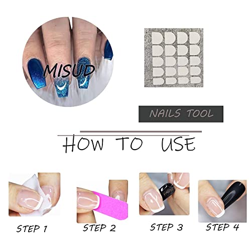 Blue and gold acrylic nails fit for royalty. - Image 6