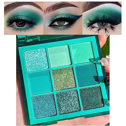 **12-Shade Blue and Green Eyeshadow Palette for Vibrant, Stunning Eye Looks**