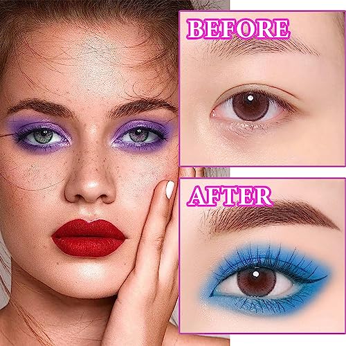 **New! 12-Shade Blue and Purple Eyeshadow Palette for Vibrant Eye Makeup Looks** - Image 3