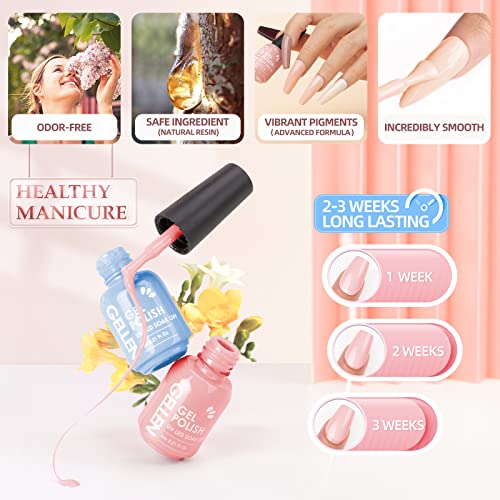 Blue and White Nail Polish 15ml, Long-Lasting, Quick-Drying Formula - Image 6