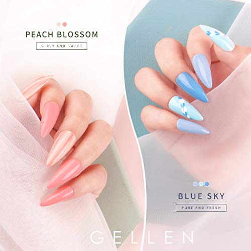 Blue and White Nail Polish 15ml, Long-Lasting, Quick-Drying Formula - Image 3
