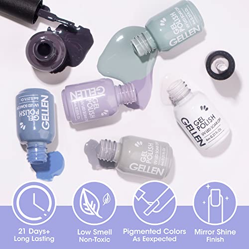 Blue Black Gel Nail Polish - Image 8