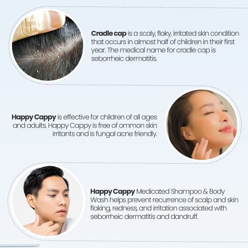 Blue Cap Dandruff Control Shampoo for Dry Scalp 8 oz Bottle - Image 5
