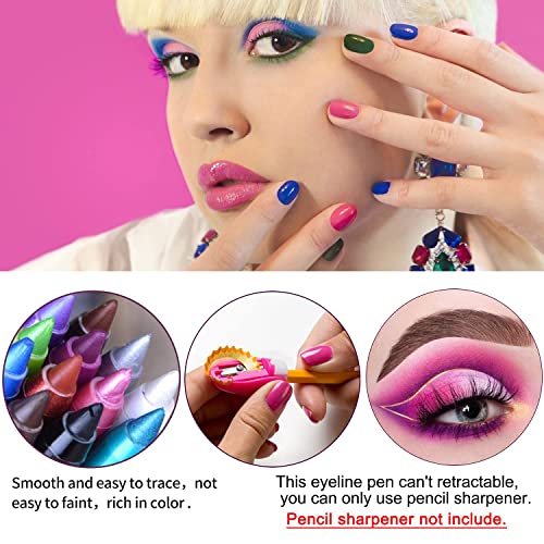 Blue Eyeliner for Green Eyes - Enhances Your Look with Vibrant Color and Smooth Application - Image 5